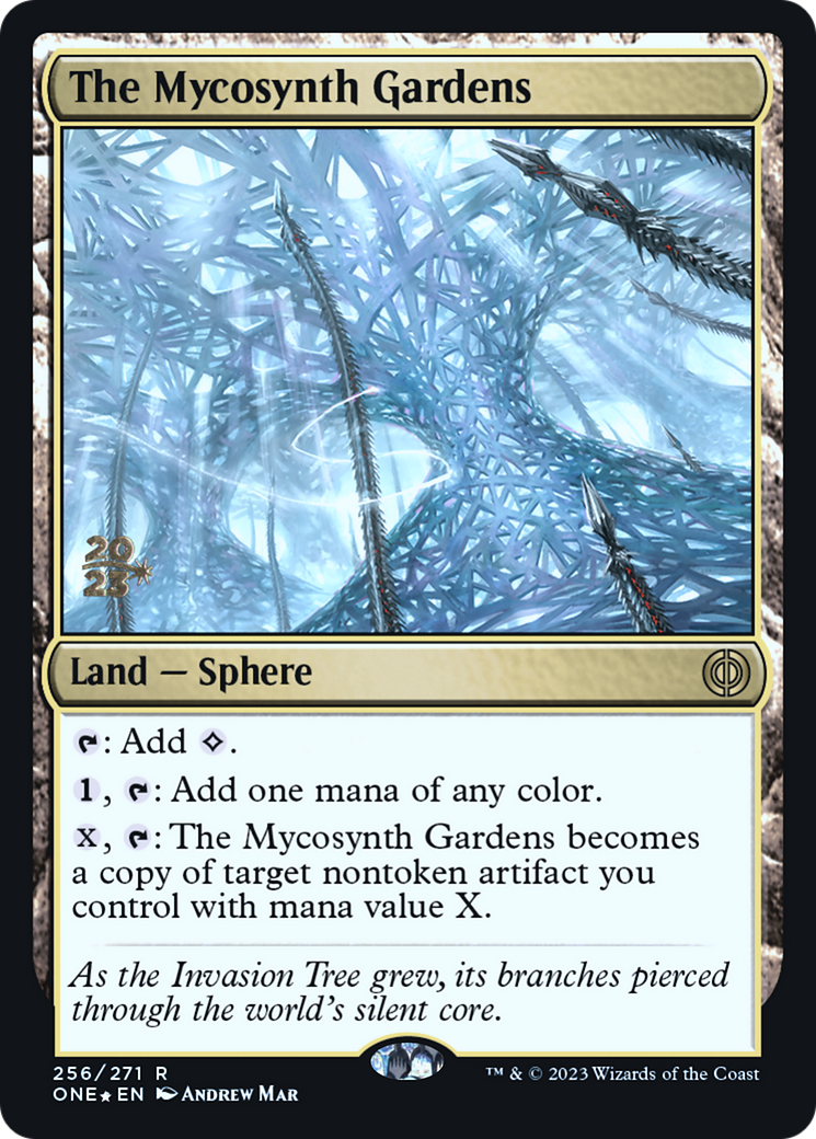 The Mycosynth Gardens (PRE-256) - Phyrexia: All Will Be One Promos Foil