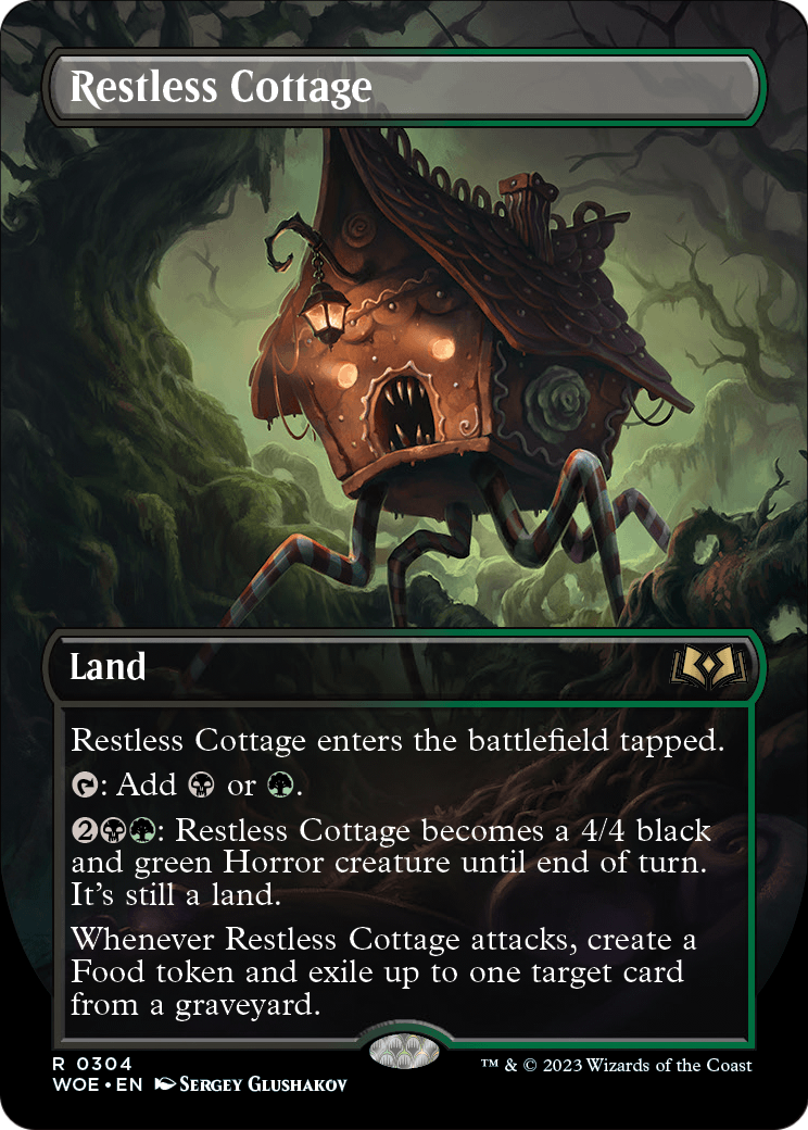 Restless Cottage (Borderless) (WOE-304) - Wilds of Eldraine