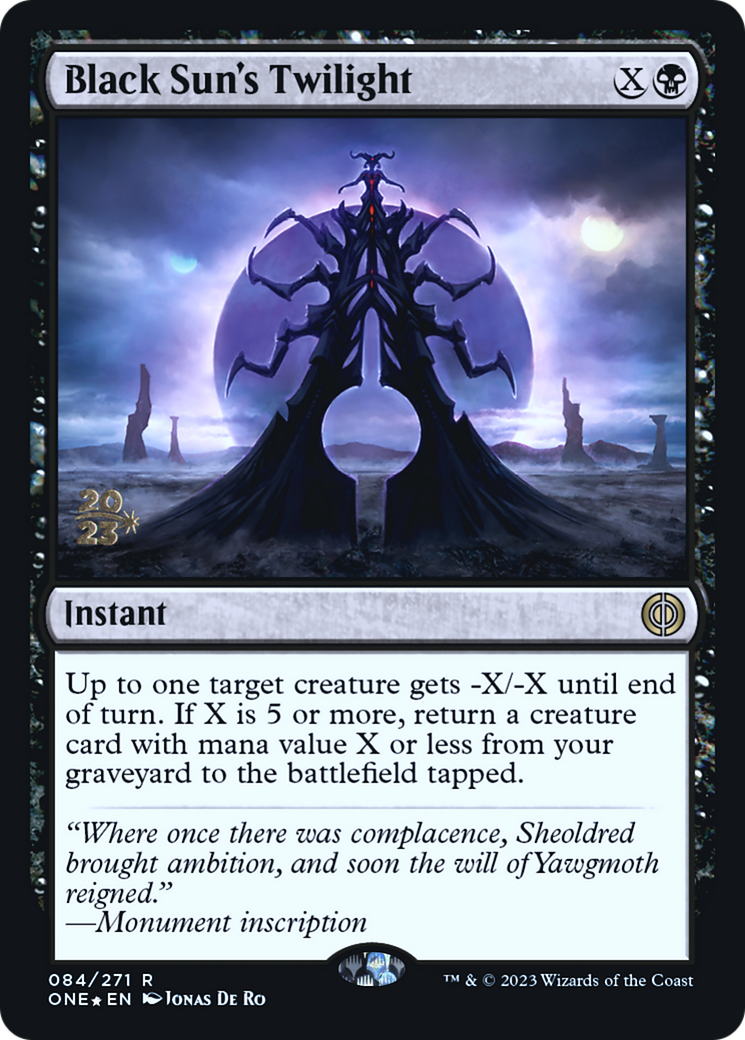 Black Sun's Twilight (PRE-084) - Phyrexia: All Will Be One Promos Foil
