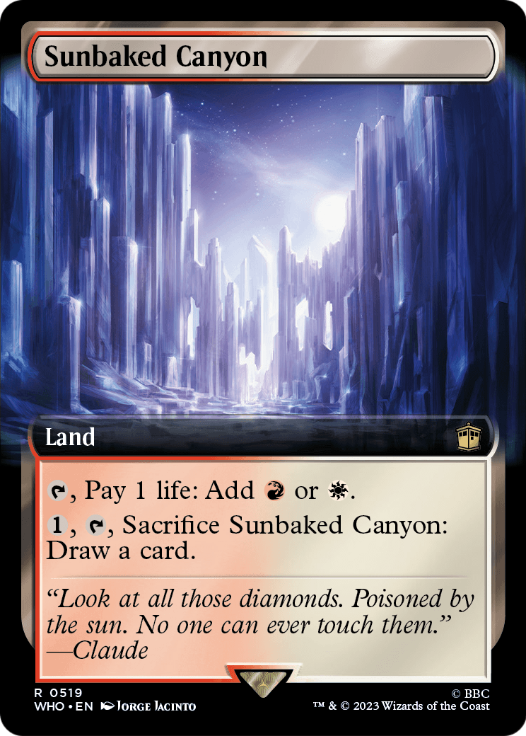 Sunbaked Canyon (Extended Art) (WHO-519) - Doctor Who: (Extended Art) Foil