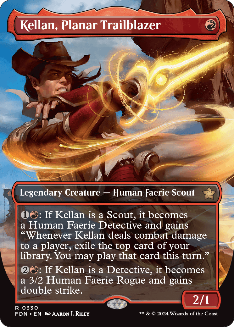 Kellan, Planar Trailblazer (Borderless) (FDN-330) - Foundations Foil