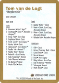 2000 Tom van de Logt Decklist Card (WCD-) - World Championship Decks 2000