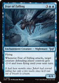 Fear of Falling (DSK-056) - Duskmourn: House of Horror: (enchantment) Foil