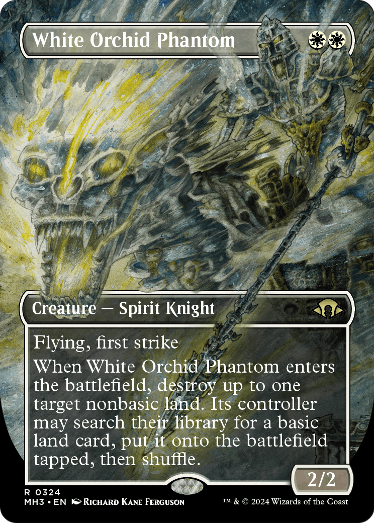 White Orchid Phantom (Borderless) (MH3-324) - Modern Horizons 3