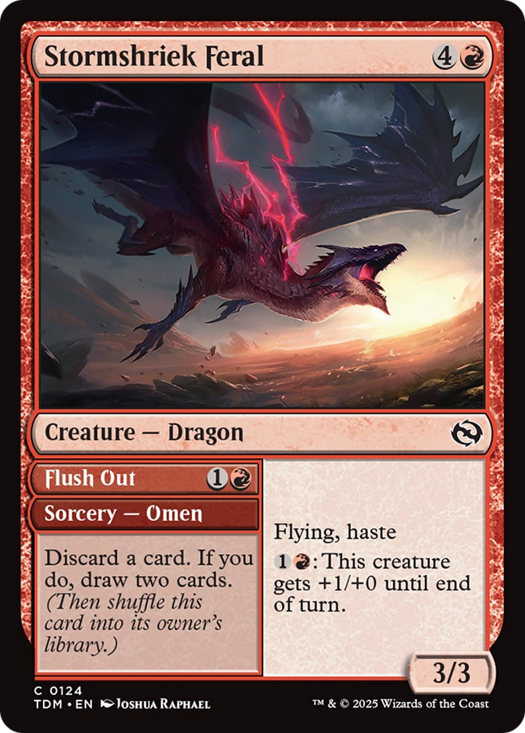 Stormshriek Feral (TDM-124) - Tarkir: Dragonstorm Foil