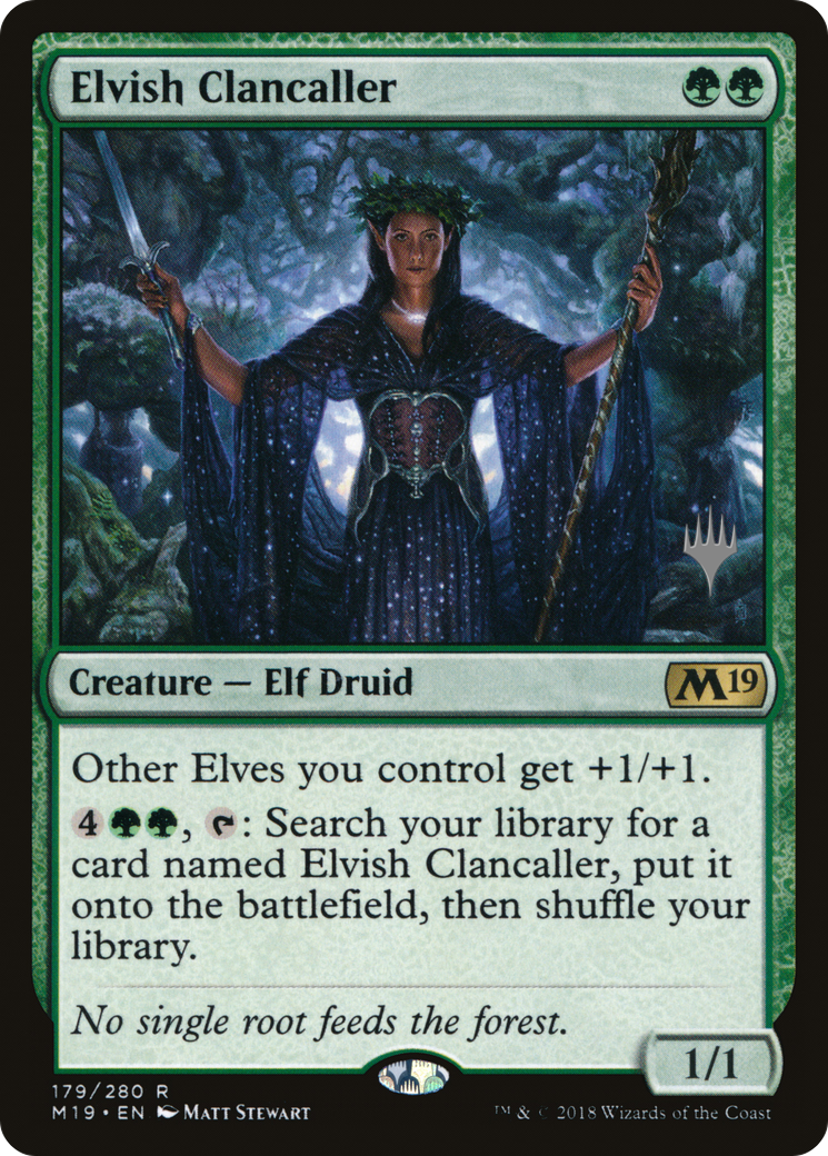 Elvish Clancaller (PPM20-179) - Core Set 2019 Promos Foil