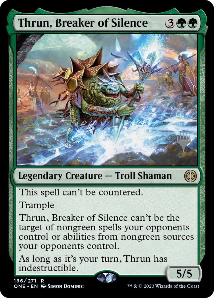 Thrun, Breaker of Silence (PPONE-186) - Phyrexia: All Will Be One Promos