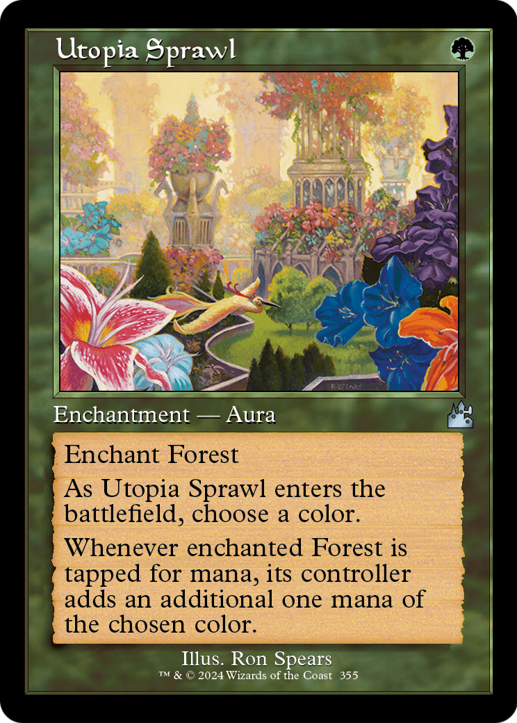 Utopia Sprawl (Retro Frame) (RVR-355) - Ravnica Remastered Foil