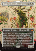 Beza, the Bounding Spring (Borderless) (BLB-287) - Bloomburrow: (Showcase) Foil