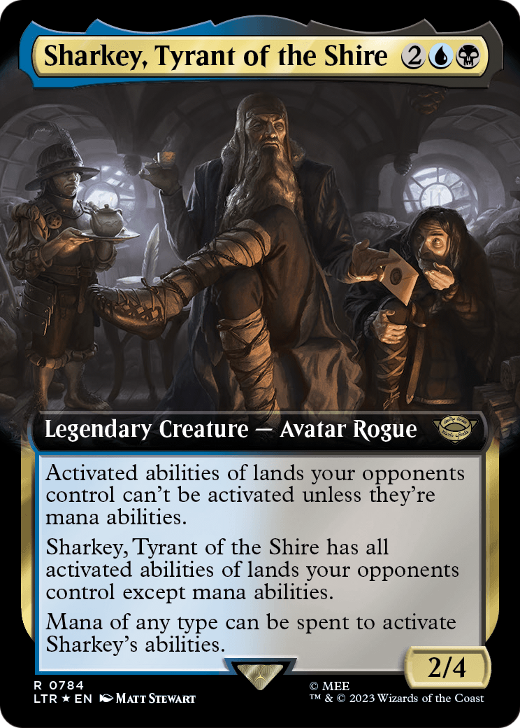 Sharkey, Tyrant of the Shire (Extended Art) (Surge Foil) (LTR-784) - The Lord of the Rings: Tales of Middle-earth: (Extended Art) Foil