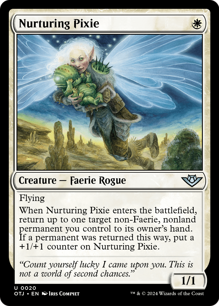 Nurturing Pixie (OTJ-020) - Outlaws of Thunder Junction
