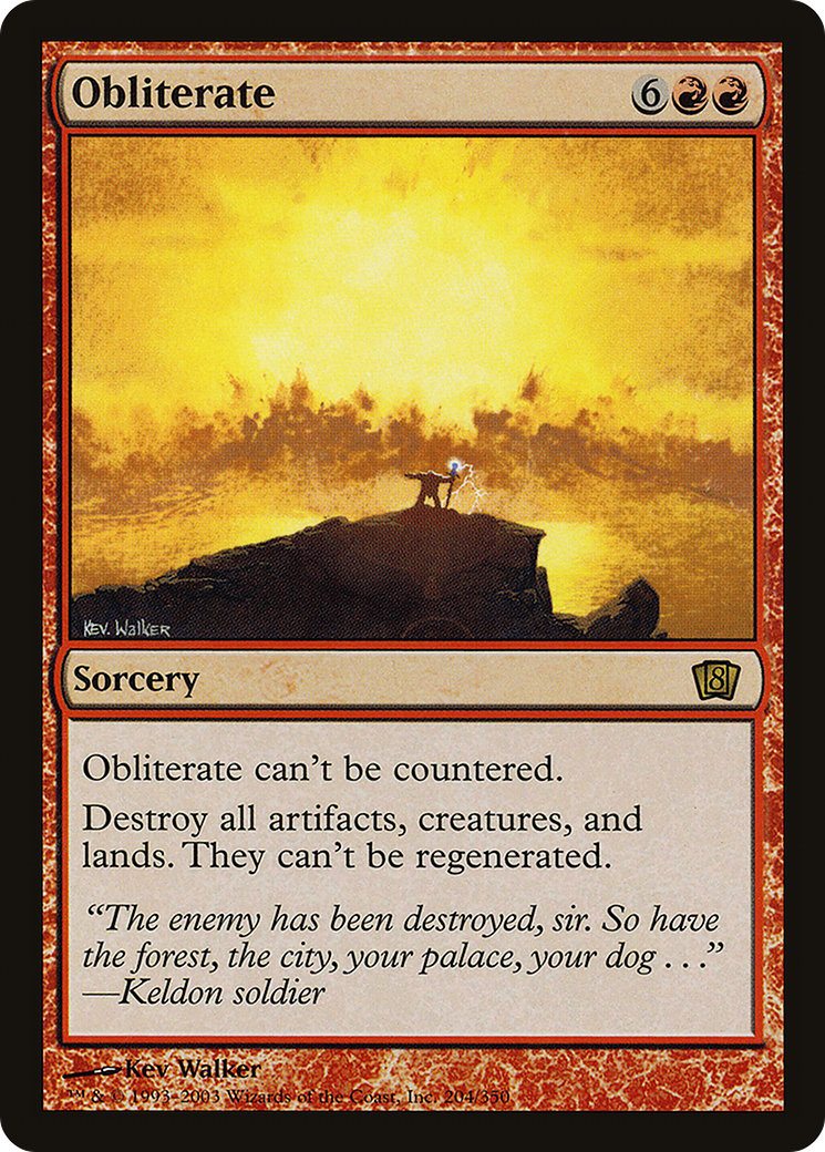 Obliterate (8ED-204) - 8th Edition Foil