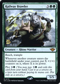 Railway Brawler (PRE-175) - Outlaws of Thunder Junction Promos Foil