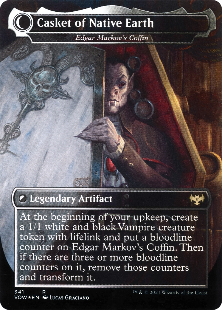 Dracula the Voyager - Edgar, Charmed Groom (VOW-341) - Innistrad: Crimson Vow: (Double Faced Transform) (Borderless) Foil