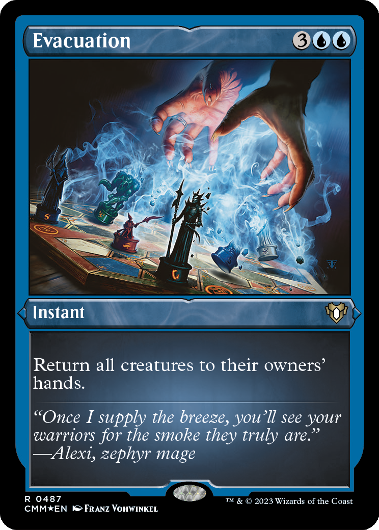 Evacuation (Foil Etched) (CMM-487) - Commander Masters Foil