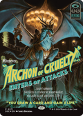Archon of Cruelty (Showcase) (DSC-371) - Duskmourn: House of Horror Commander (Borderless) Foil