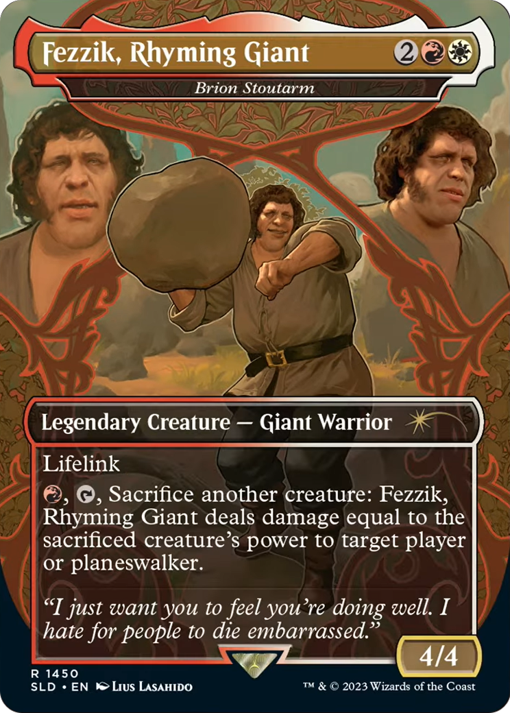 Fezzik, Rhyming Giant - Brion Stoutarm (SLD-1450) - Secret Lair Drop / Fezzik, Rhyming Giant (Borderless) Foil