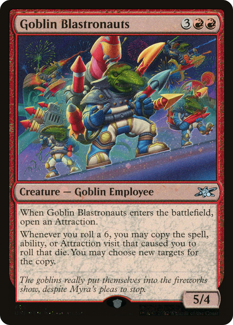 Goblin Blastronauts (Galaxy Foil) (UNF-395) - Unfinity Foil