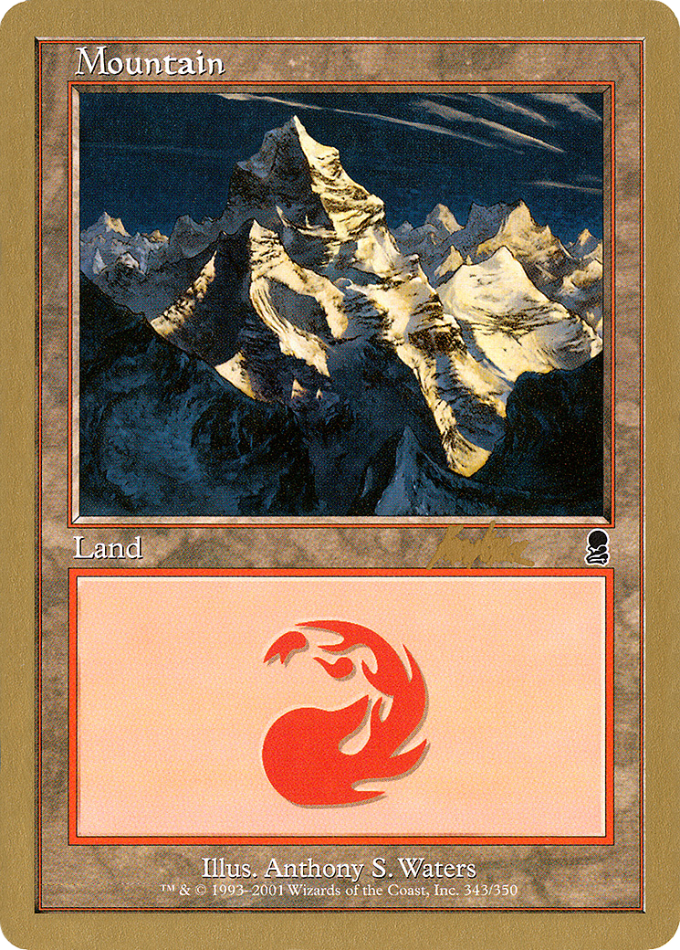 Mountain (343) - 2002 Brian Kibler (ODY) (WCD-BK343) - World Championship Decks 2002