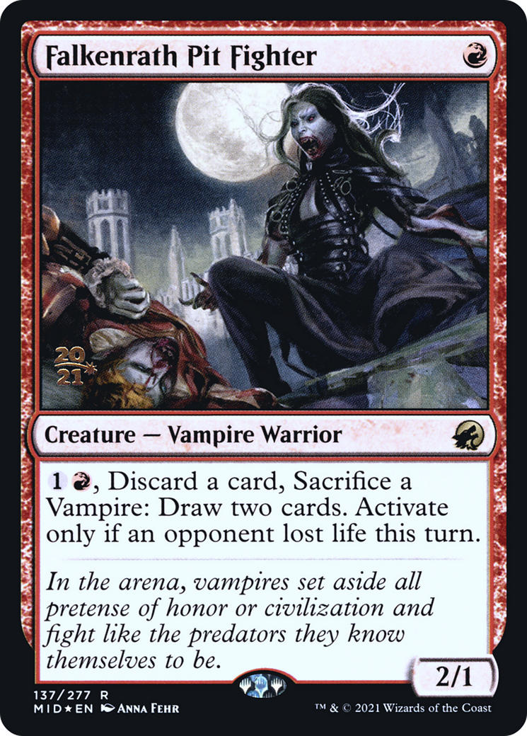 Falkenrath Pit Fighter (PRE-137S) - Innistrad: Midnight Hunt Promos Foil