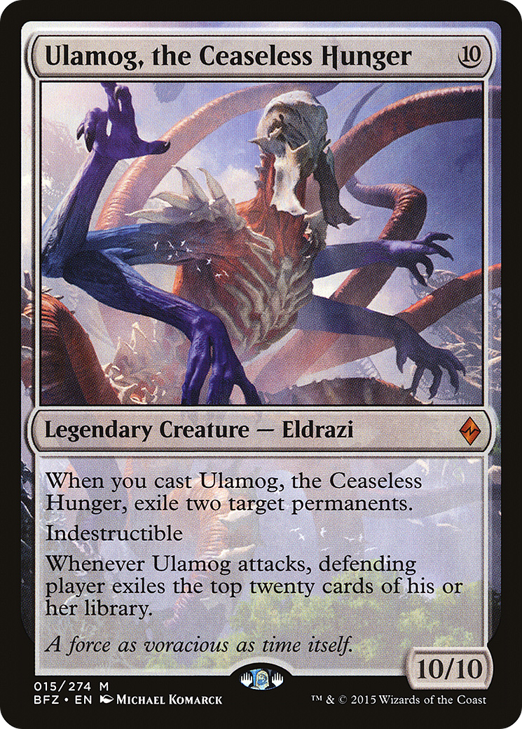 Ulamog, the Ceaseless Hunger (BFZ-015) - Battle for Zendikar Foil