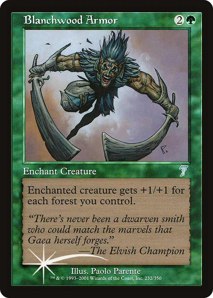 Blanchwood Armor (7ED-232★) - 7th Edition Foil