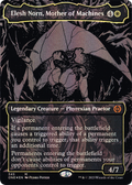 Elesh Norn, Mother of Machines (Oil Slick Raised Foil) (ONE-345) - Phyrexia: All Will Be One (Borderless) Foil