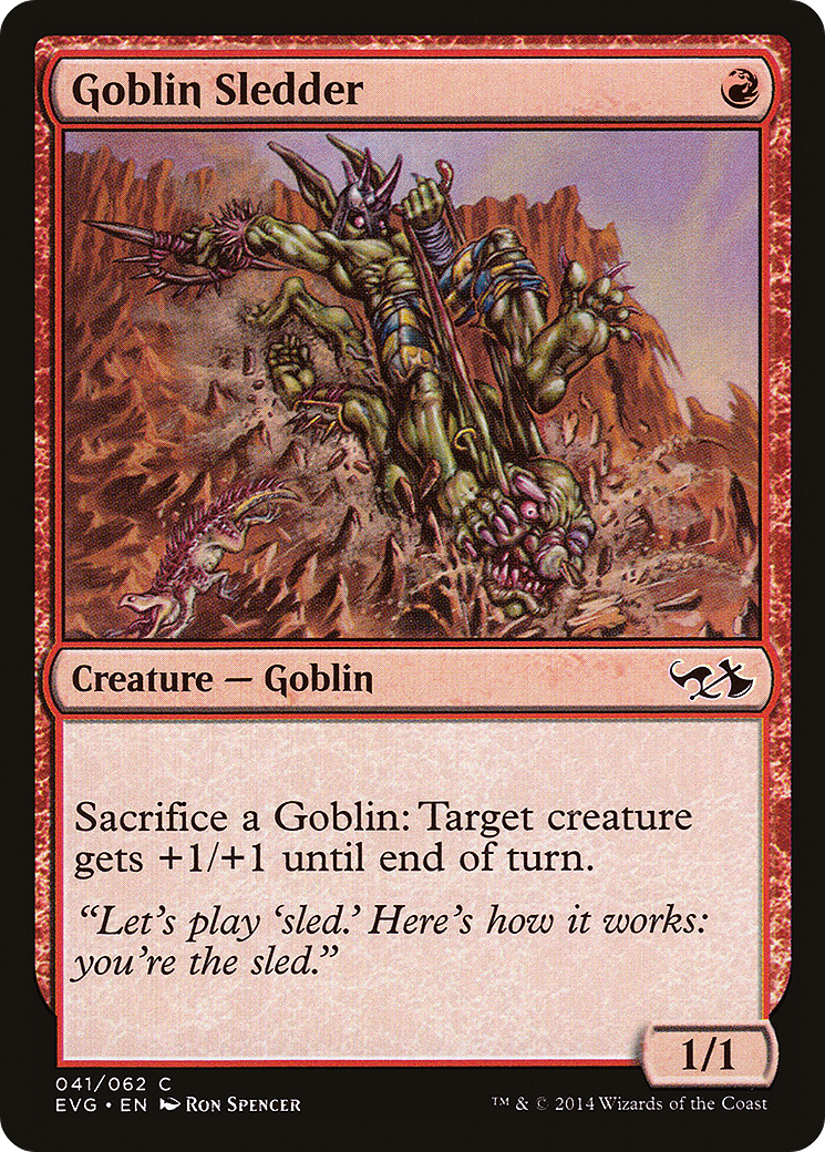 Goblin Sledder (DD3-) - Duel Decks Anthology: Elves vs. Goblins
