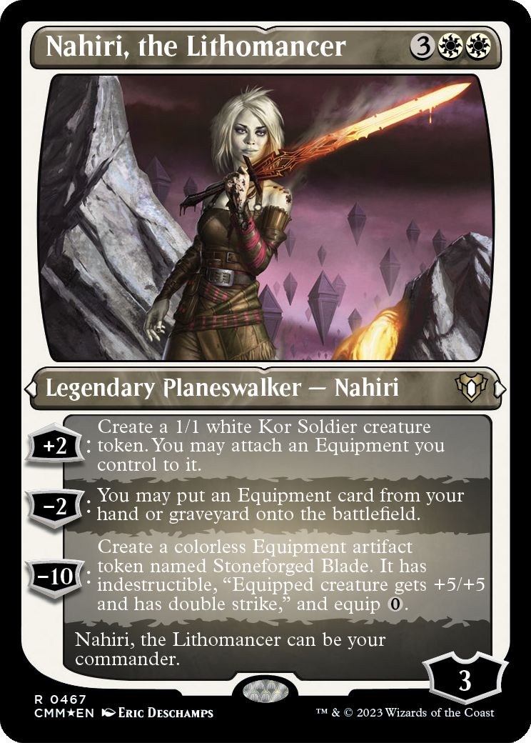 Nahiri, the Lithomancer (Foil Etched) (CMM-467) - Commander Masters Foil
