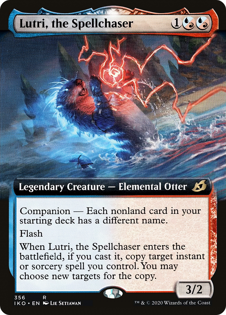 Lutri, the Spellchaser (Extended Art) (IKO-356) - Ikoria: Lair of Behemoths: (companion, Extended Art)