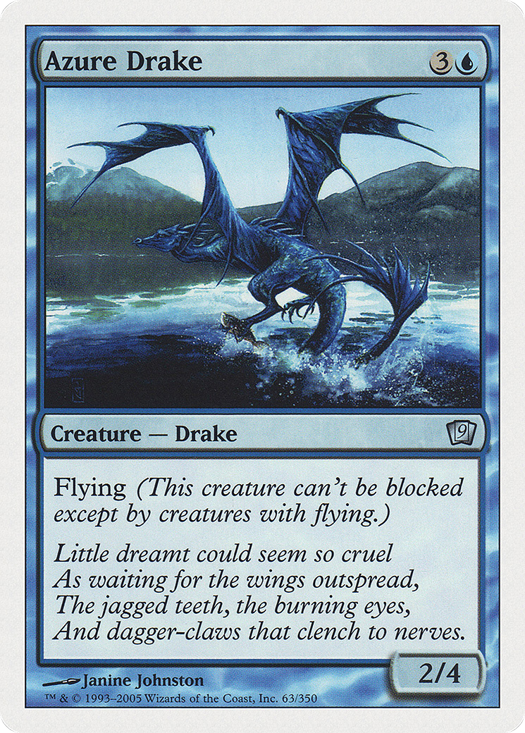 Azure Drake (9ED-063) - 9th Edition