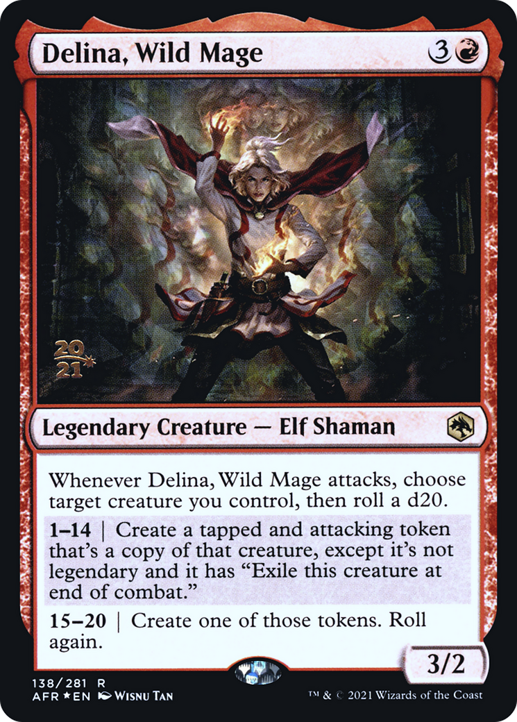 Delina, Wild Mage (PRE-138) - Adventures in the Forgotten Realms Promos Foil