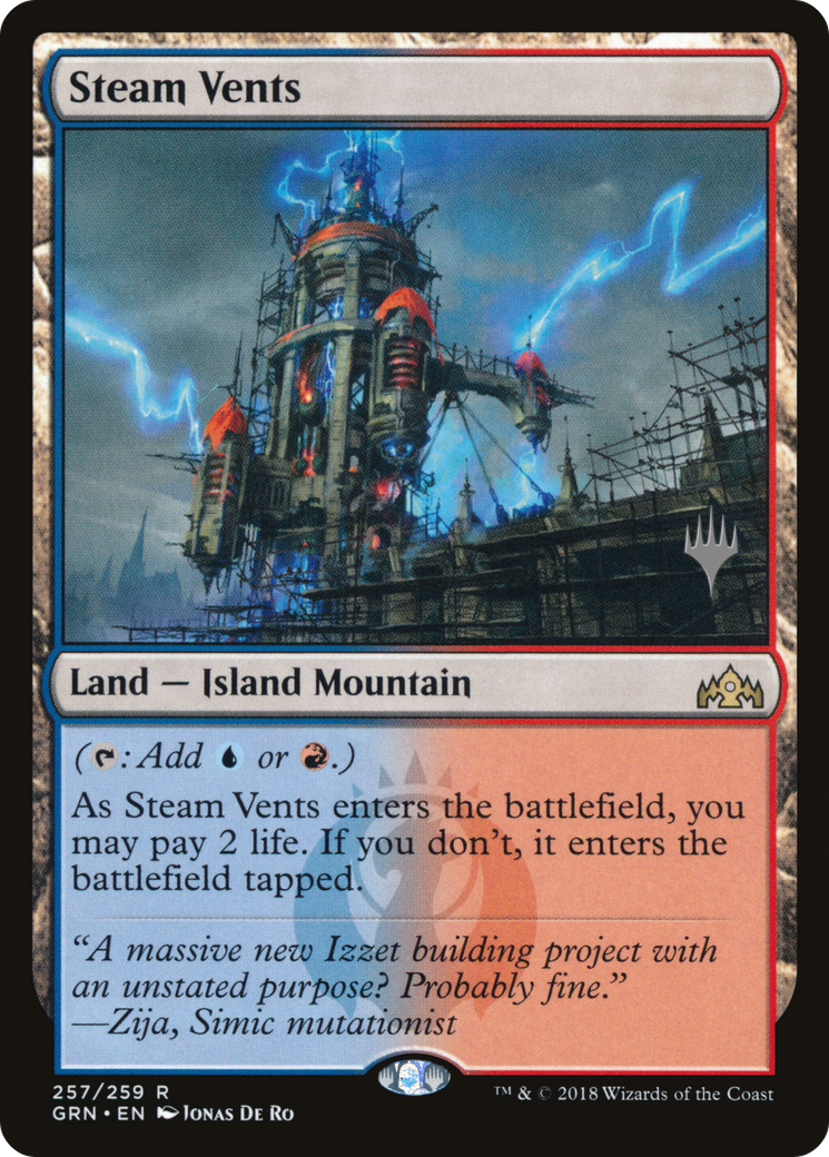 Steam Vents (PPELD-257) - Guilds of Ravnica Promos