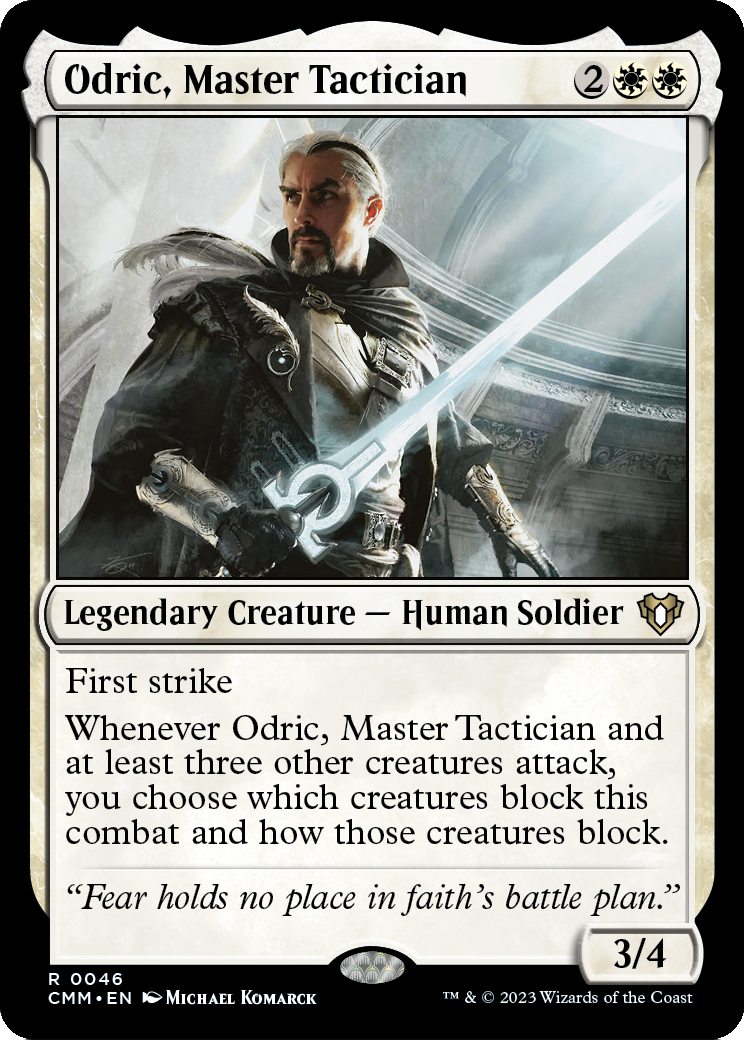Odric, Master Tactician (CMM-046) - Commander Masters Foil