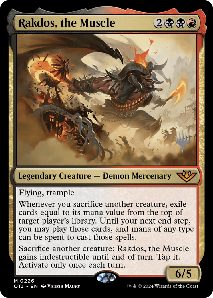 Rakdos, the Muscle (PPOTJ-226) - Outlaws of Thunder Junction Promos