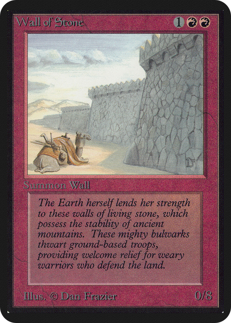 Wall of Stone (LEA-) - Limited Edition Alpha