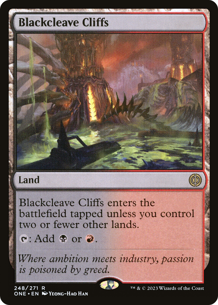 Blackcleave Cliffs (ONE-248) - Phyrexia: All Will Be One Foil