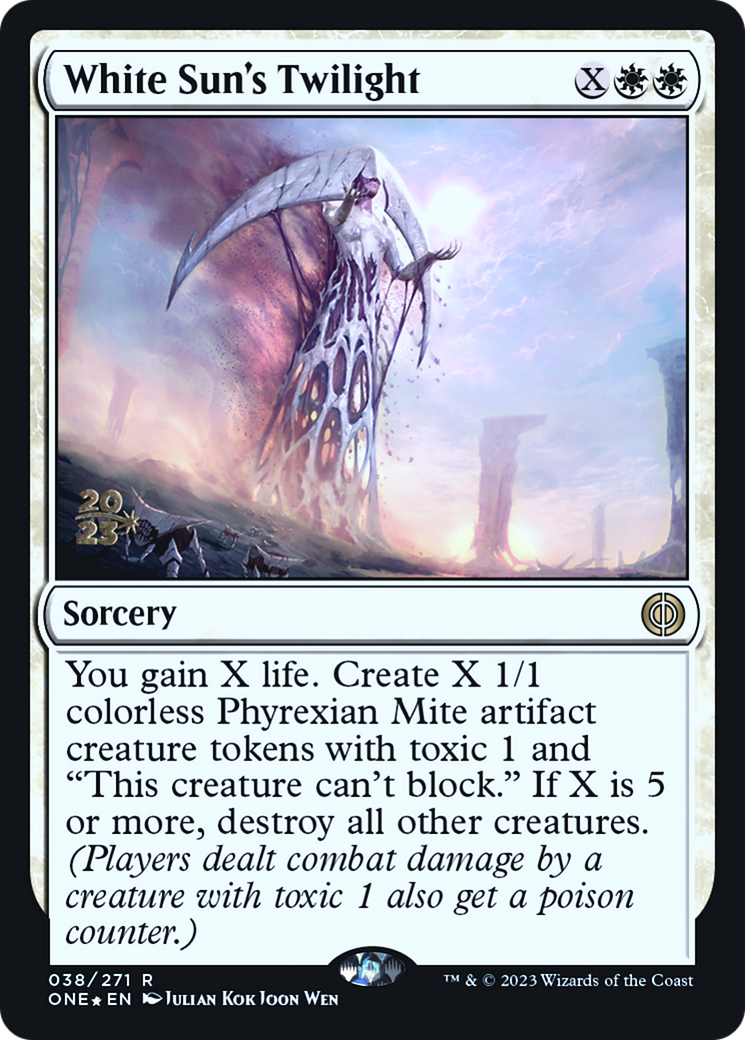 White Sun's Twilight (PRE-038) - Phyrexia: All Will Be One Promos Foil