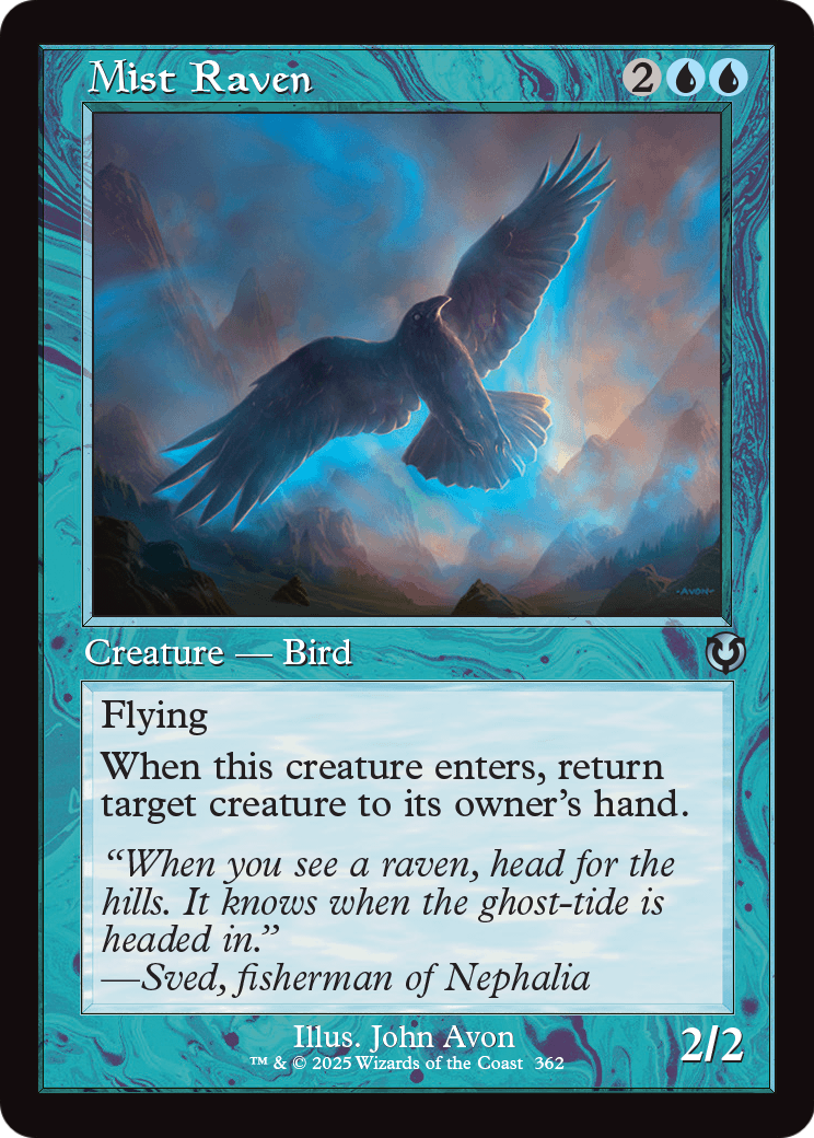 Mist Raven (Retro Frame) (INR-362) - Innistrad Remastered
