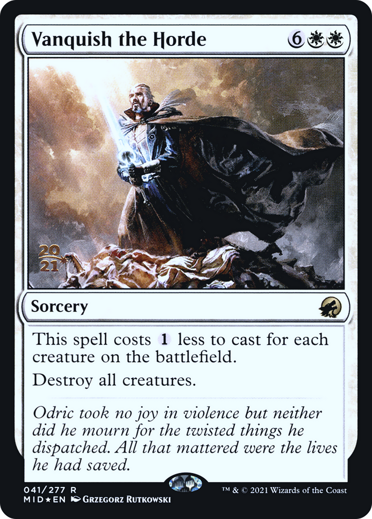 Vanquish the Horde (PRE-041) - Innistrad: Midnight Hunt Promos Foil
