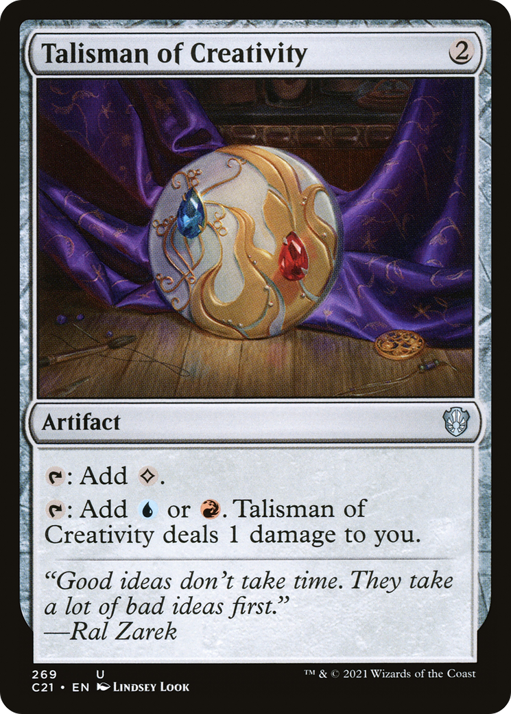 Talisman of Creativity (C21-269) - Commander 2021