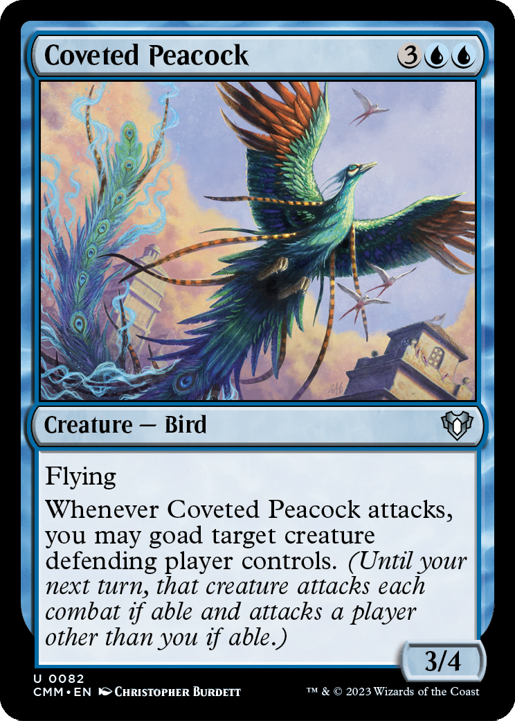 Coveted Peacock (CMM-082) - Commander Masters Foil