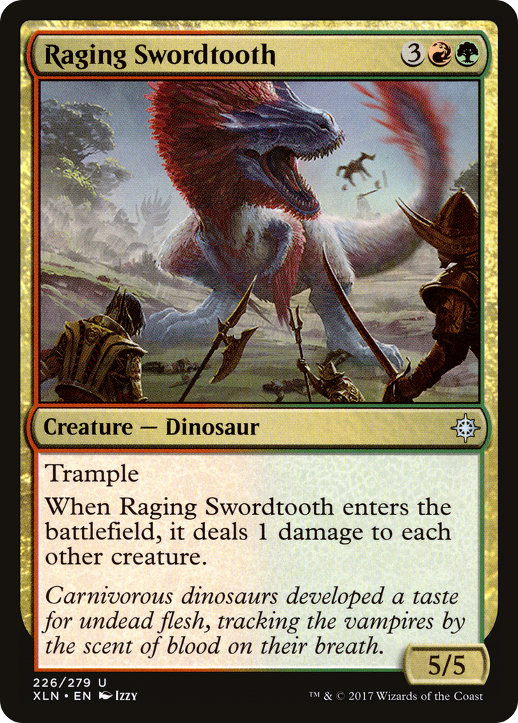 Raging Swordtooth (XLN-226) - Ixalan