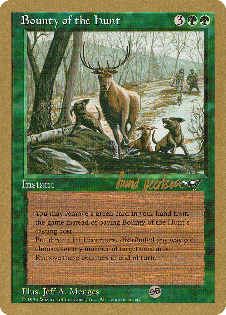 Bounty of the Hunt - 1997 Svend Geertsen (ALL) (SB) (WCD-) - World Championship Decks 1997