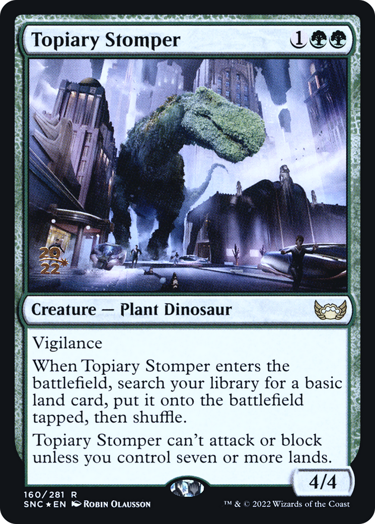 Topiary Stomper (PRE-160) - Streets of New Capenna Promos Foil