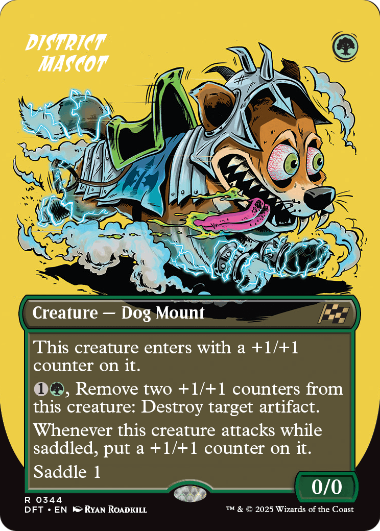 District Mascot (Borderless) (DFT-344) - Aetherdrift Foil