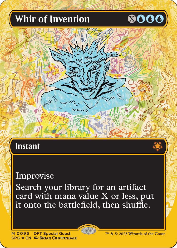Whir of Invention (Borderless) (First-Place Foil) (SPG-096) - Special Guests Foil