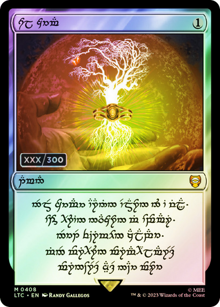 Sol Ring - Elven (0408) (Serial Numbered) (LTC-408) - Tales of Middle-earth Commander Foil