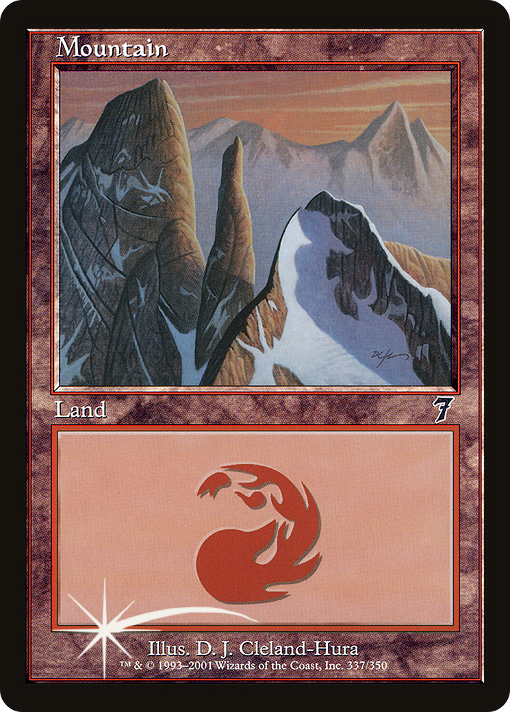 Mountain (7ED-337★) - 7th Edition Foil