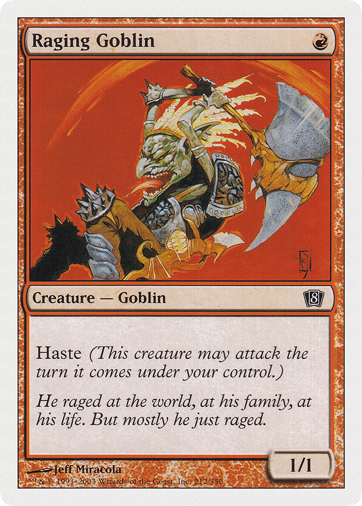 Raging Goblin (8ED-212) - 8th Edition Foil